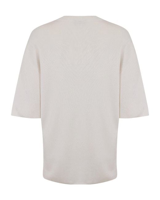 AMI White V-Neck Short-Sleeve T-Shirt for men