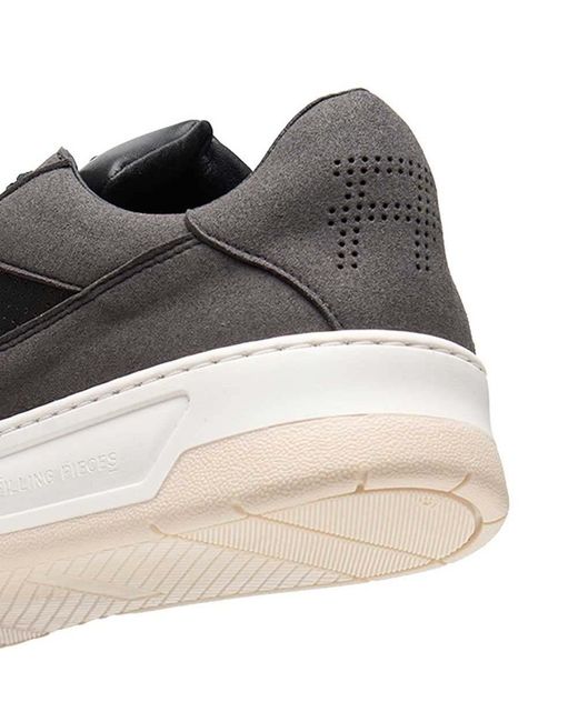 Filling Pieces Black Lace-Up Sneakers for men