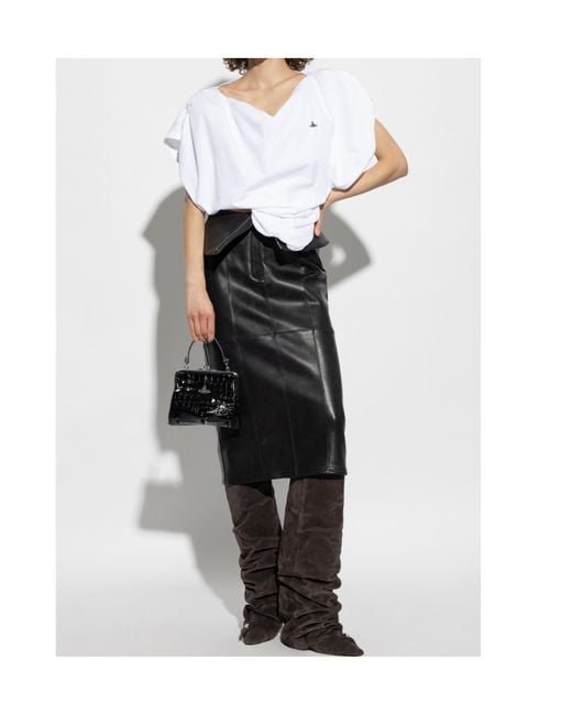 Vivienne Westwood White Asymmetrical Top