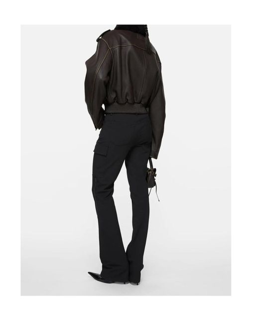Acne Black Zipped-Pocket Trousers