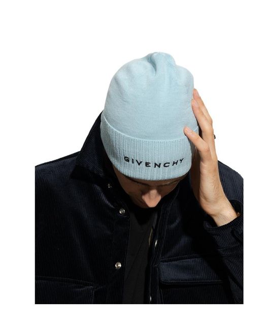 Givenchy Blue Logo Hat for men