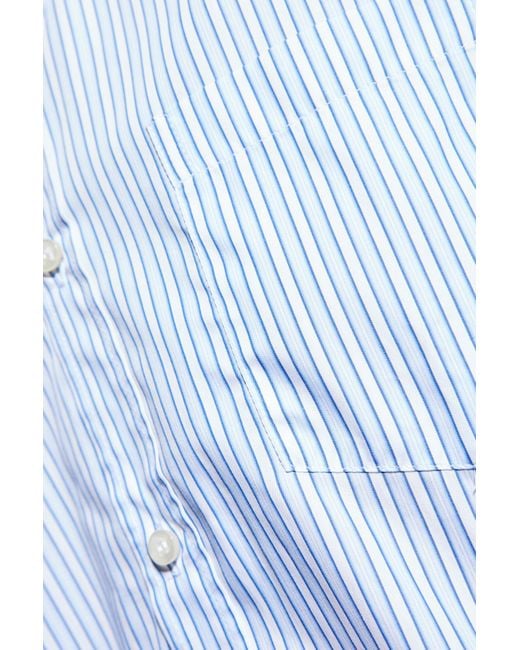 Paul & Shark Blue Striped Button-Down Shirt for men