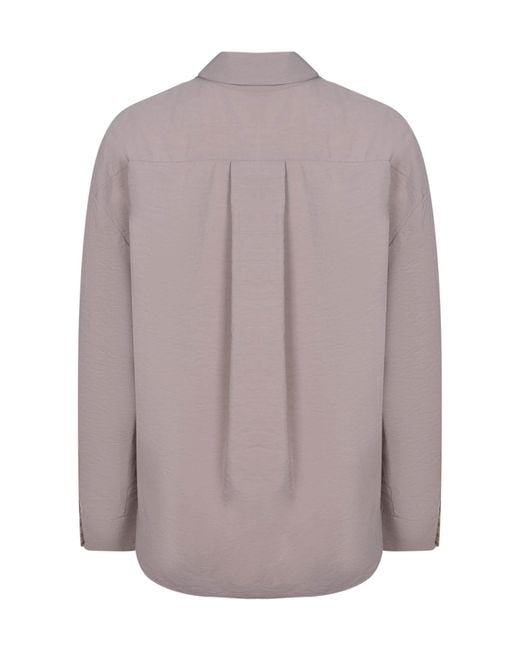 Alysi Purple Long Sleeve Buttoned Shirt