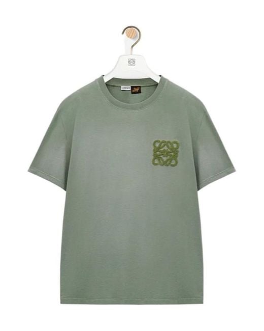 Loewe Green Relaxed Fit T-Shirt for men