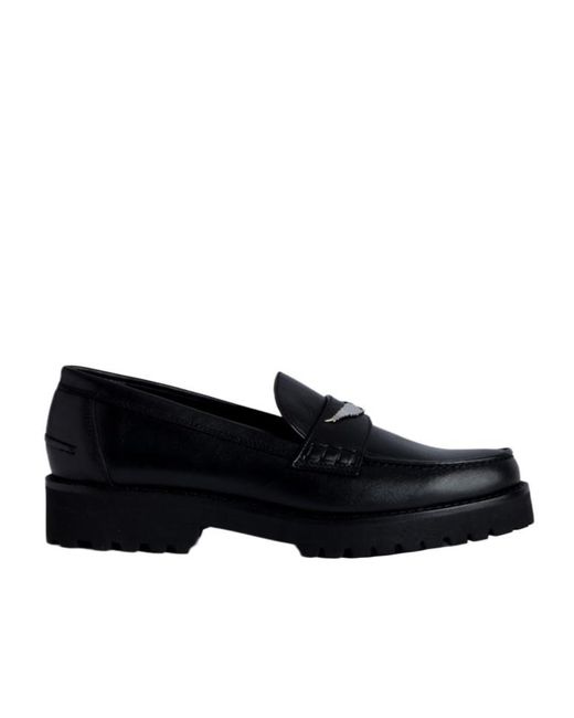 Zadig & Voltaire Black Joecassin Loafer Shoes