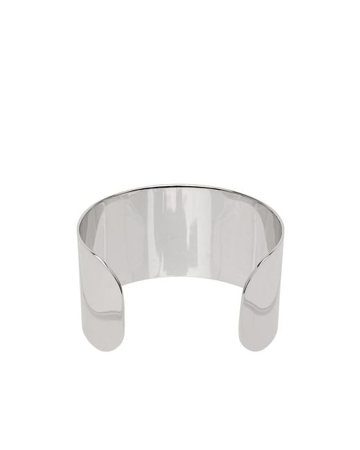 Maison Margiela White Logo Reference Open Bracelet for men