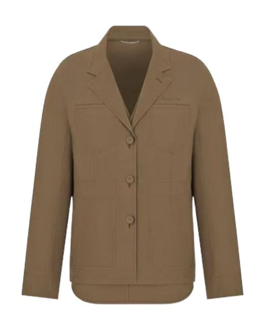 Dior Green Christian Single-Breasted Long-Sleeved Blazer for men