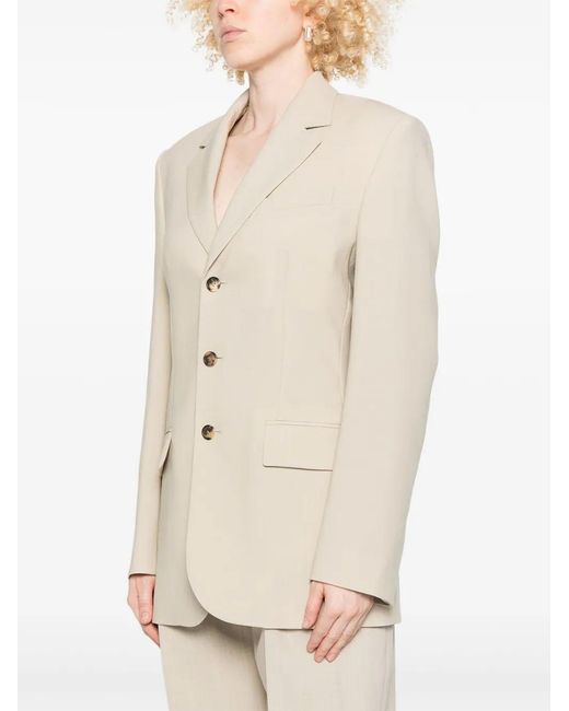 Wardrobe NYC Natural Wool Blazer