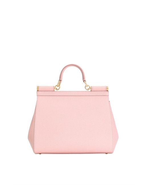 Dolce & Gabbana Pink Sicily Large Tote Bag