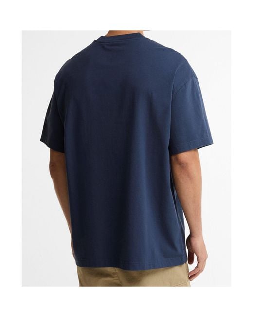 Barbour Blue Logo Short-Sleeve T-Shirt for men