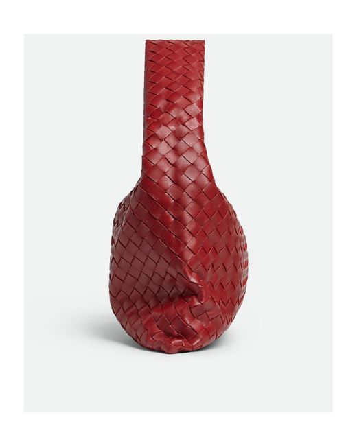 Bottega Veneta Red Hop Small Shoulder Bag