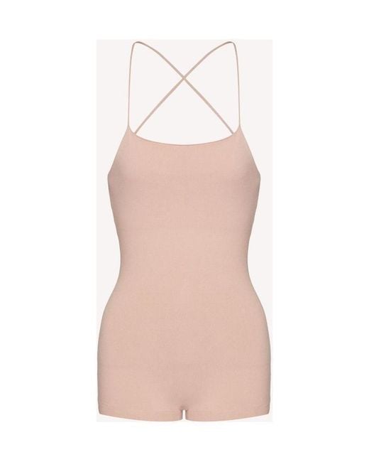 RED Valentino Pink Crisscross Strap Lightweight Jumpsuit