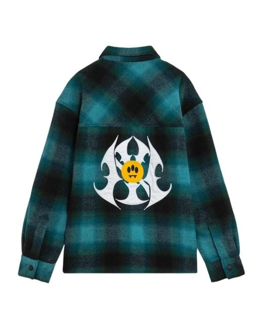 Barrow Green Flannel Shirt for men