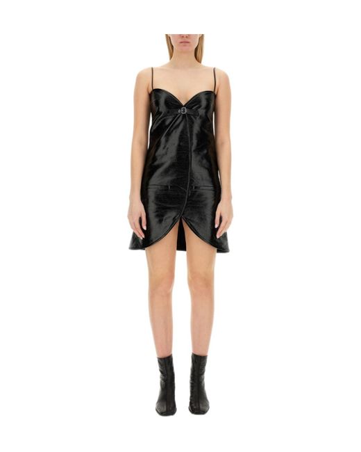Courreges Black Courrèges Ellipse Vinyl Dress