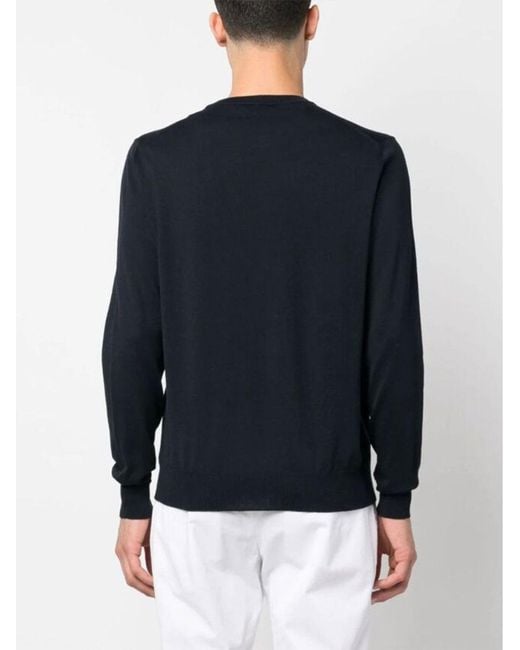 Ballantyne Blue Crewneck Knitted Jumper for men