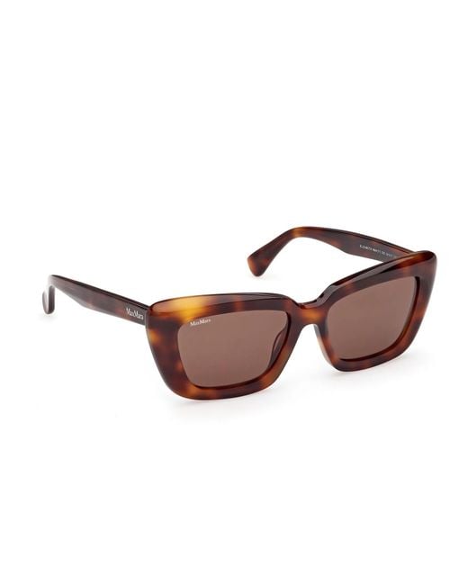 Max Mara Pink Elizabeth Square Frame Sunglasses