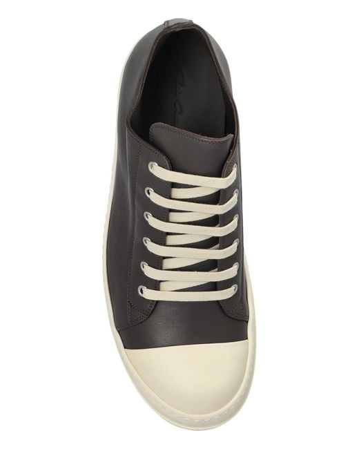 Rick Owens Black Low Sneaks Low-Top Sneakers for men