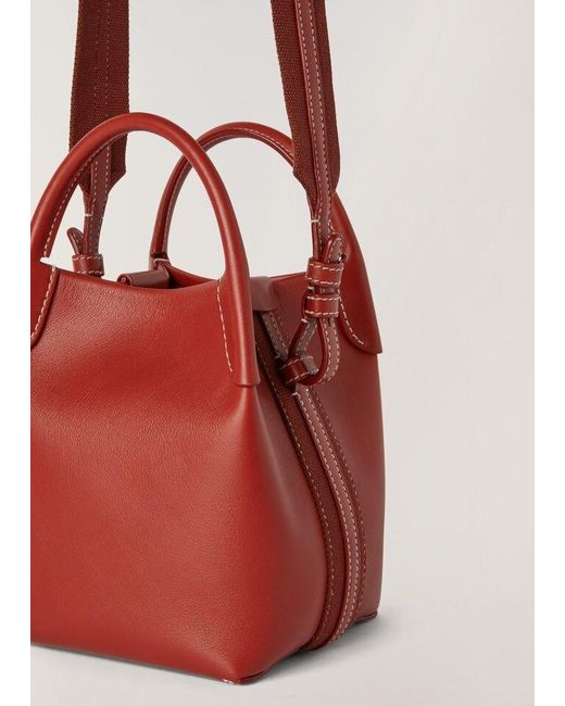Loro Piana Red Micro Bale Bag