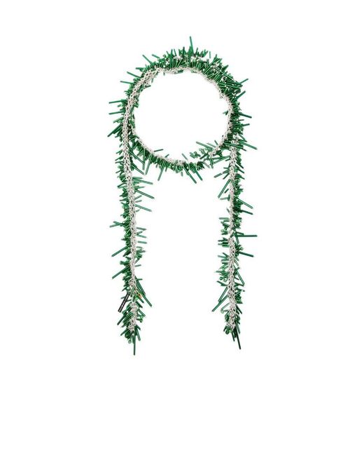 Dries Van Noten Green Beaded Necklace