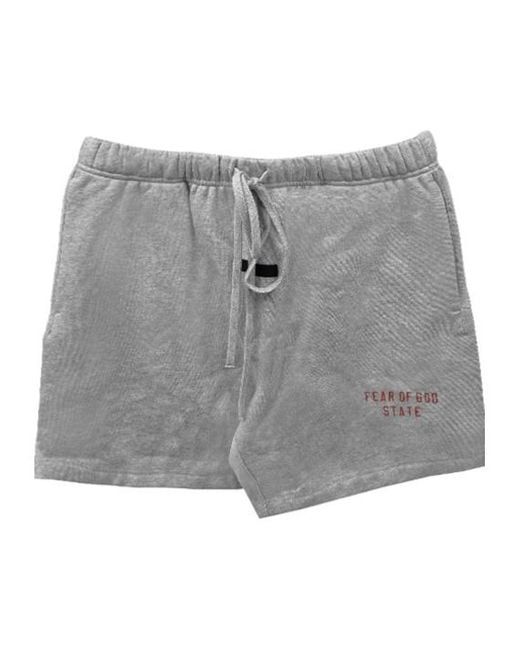 Fear Of God Gray Wide-Leg Shorts for men