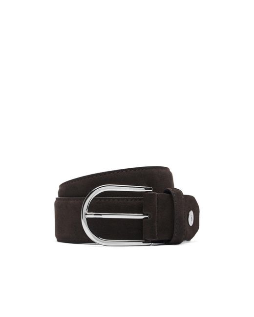 Brioni Black Dark Suede Belt for men