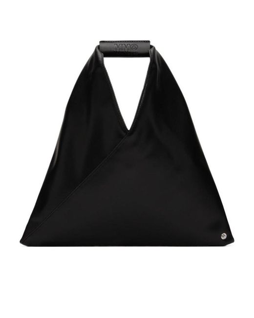 MM6 by Maison Margiela Black Japanese Mini Top Handle Bag