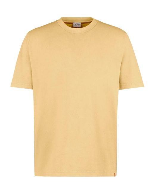 Tod's Natural Short-Sleeved T-Shirt for men