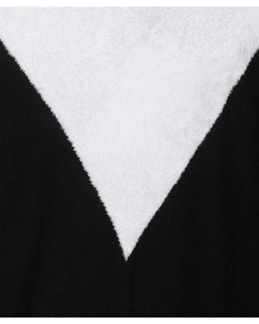 Emporio Armani Black Two-Tone High Neck Jumper