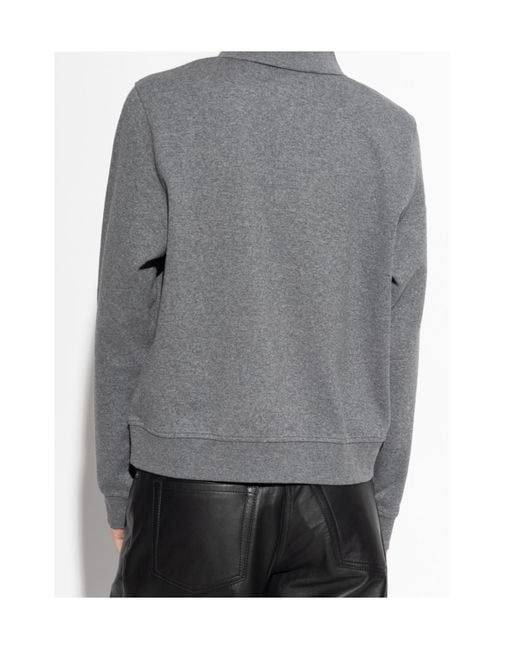 Samsøe & Samsøe Gray Sadory Collared Polo Top