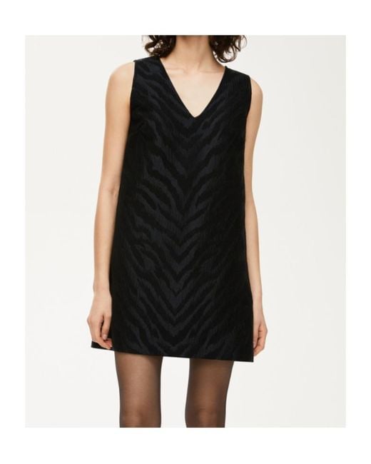 iBlues Black Animal-Print Dress