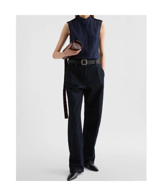 Jil Sander Black Lightweight Denim Trousers