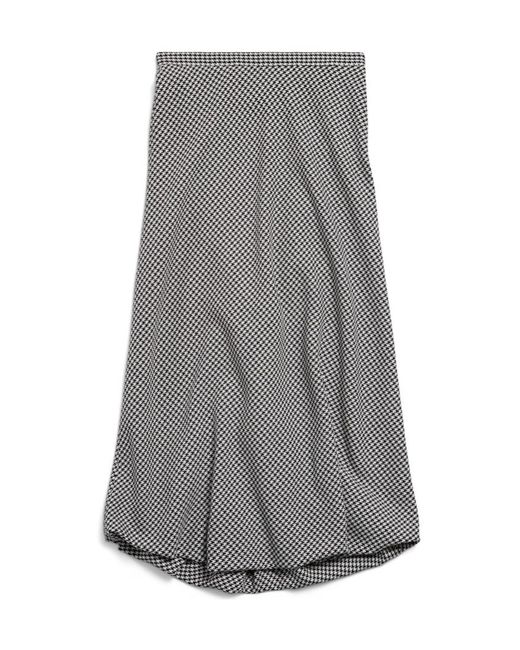 Balenciaga Gray Twisted Tailored Skirt