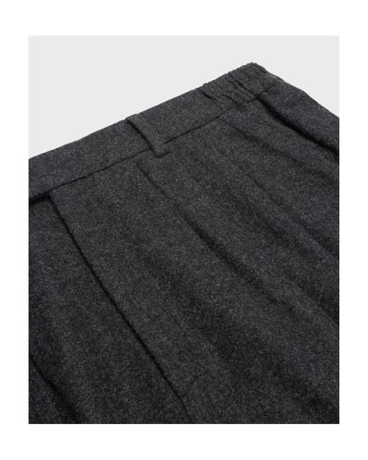 Céline Black Triple-Pleated Shorts for men