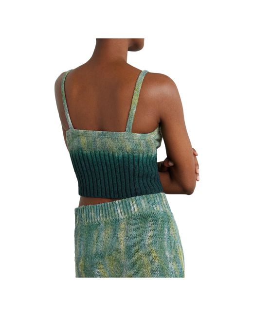 Altuzarra Green Silk Bra Top for men