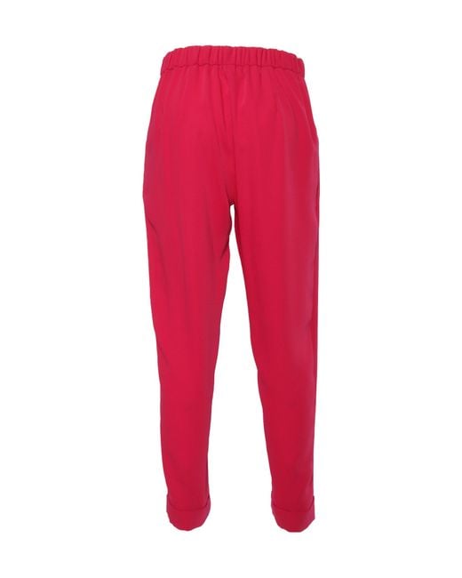 P.A.R.O.S.H. Red P.A.R.O..H. Slim Fit High Waisted Pants