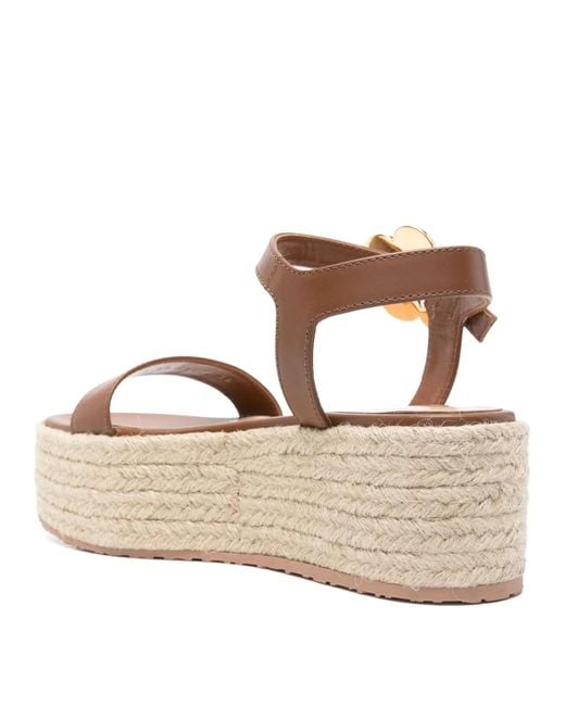 Gianvito Rossi Multicolor Straw Thick Sole Sandals