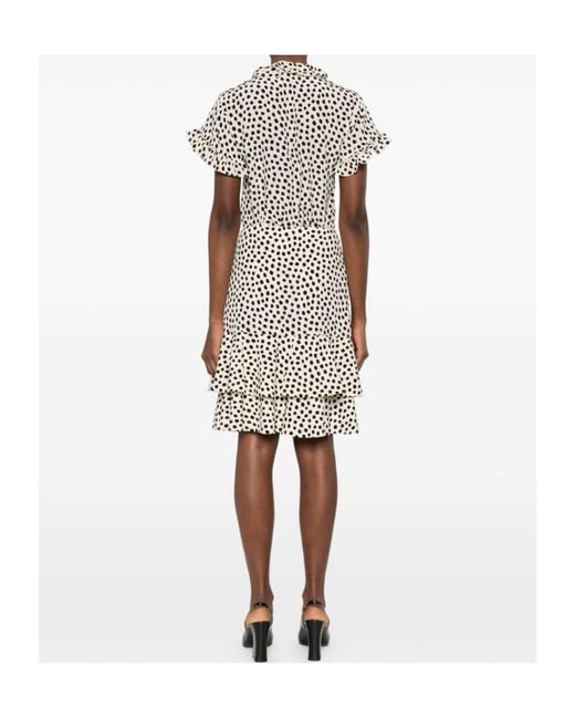 Chloé Black Chloé All-Over Printed Ruffled Skirt
