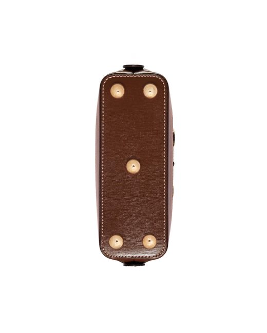 Gucci Brown Horsebit 1955 Mini Top Handle Bag