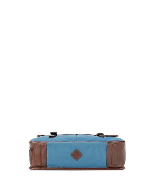 Dunhill Blue Logo Flip Shoulder Bag for men