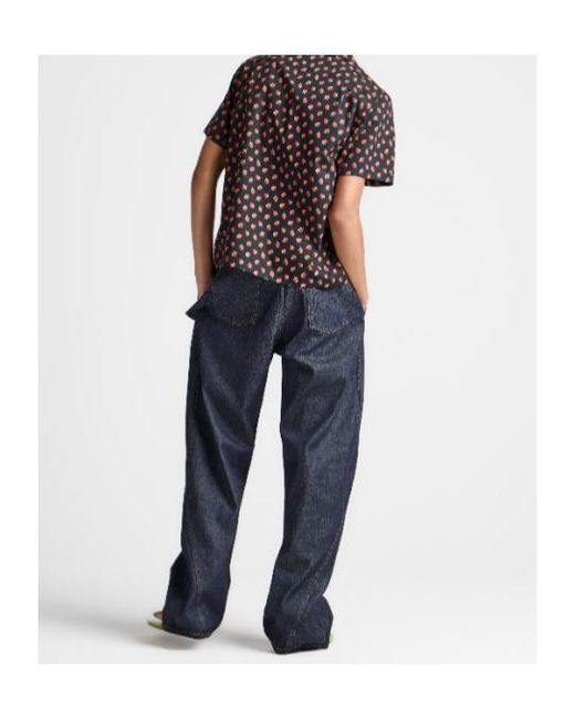J.W. Anderson Black Jw Anderson Printed Short-Sleeve Shirt for men