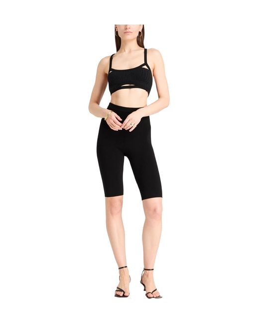 Jacquemus Black Solid Color Tops