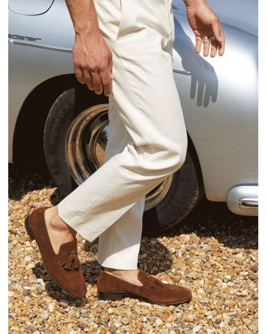 Manolo Blahnik Brown Round Toe Loafers for men