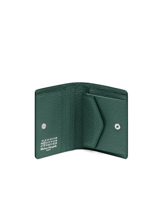 Maison Margiela Green Four Stitches Wallet