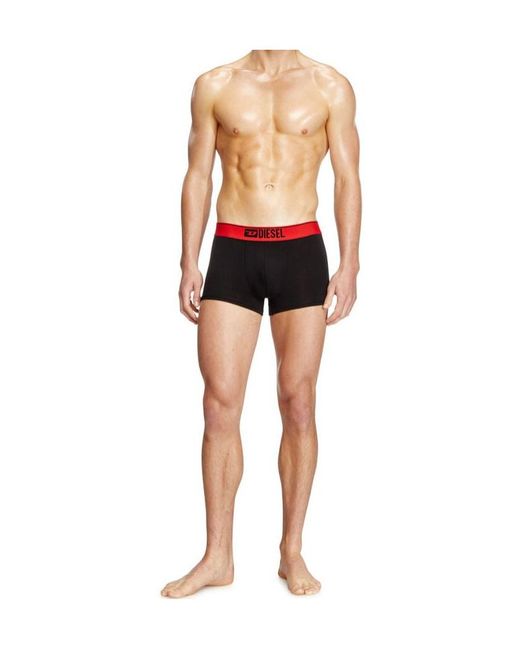 DIESEL Red Umbx-Damienthreepack Three-Pack Of Plain Boxer for men