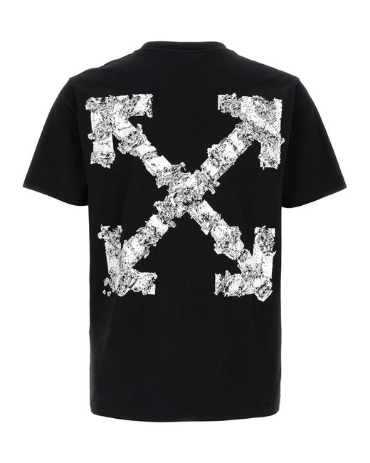 Off-White c/o Virgil Abloh Black 'Heraldic Treshold Arrows' T-Shirt for men