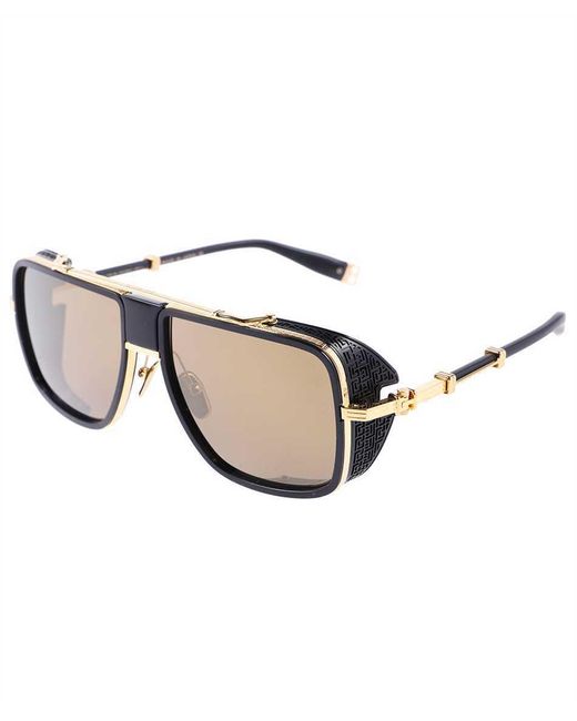 Balmain Metallic Logo Sunglasses