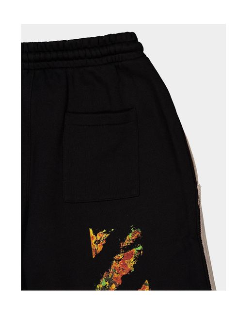 Off-White c/o Virgil Abloh Natural Drawstring Elastic-Waist Shorts for men