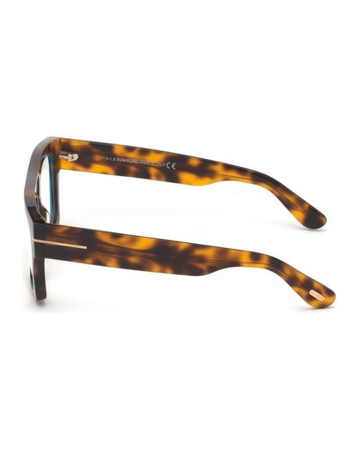 Tom Ford White Eyewear Square Frame Glasses for men