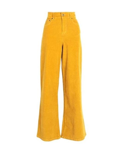 MAX&Co. Yellow Flared Trousers
