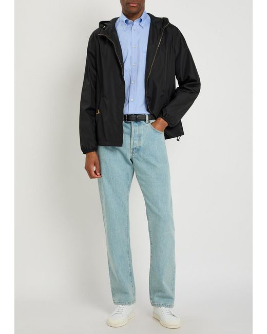 Valentino Black Hooded Shell Jacket for men